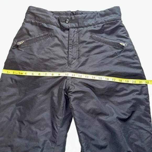 White Sierra Black Insulated Snow Pants High Rise Winter Ski Snowboard Medium - Picture 6 of 7